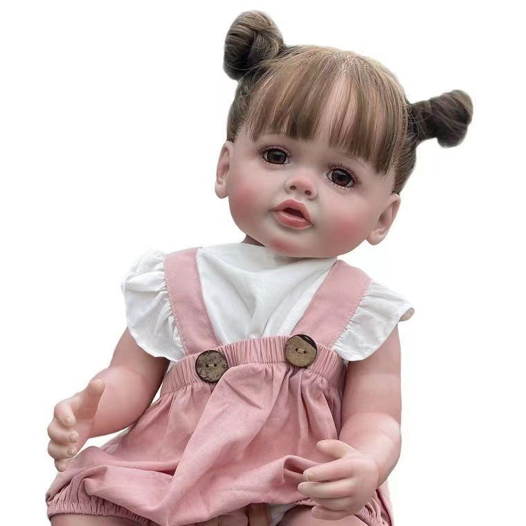 24 inch full vinyl Reborn Baby Doll Handcrafted Lifelike Betty 3D Skin Collectible Art Doll Toys For Kids