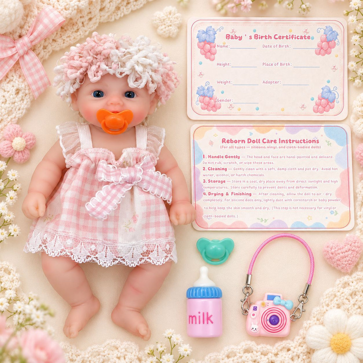 6 inch silicone reborn doll, available in various styles – a perfect seasonal gift for children