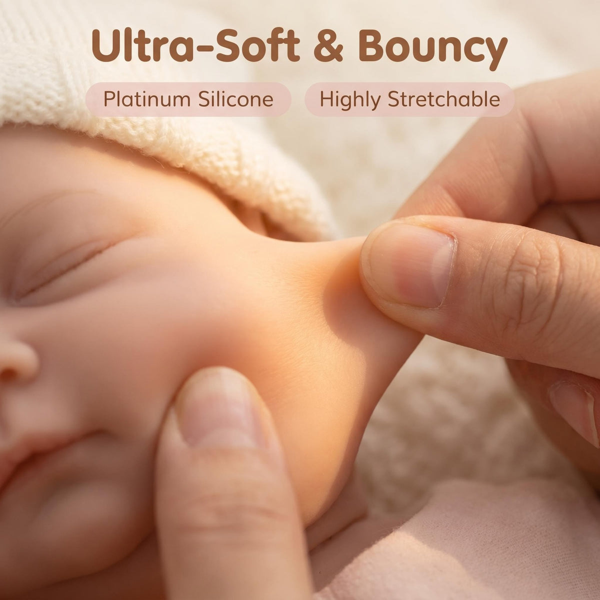 Reborn Doll 12 Inches with Full Silicone Body, Vintage Knitted Bear Costume, Unique Surprise Gift for Pretend Play, Hobby Collection and Year-Round Holiday Gifting