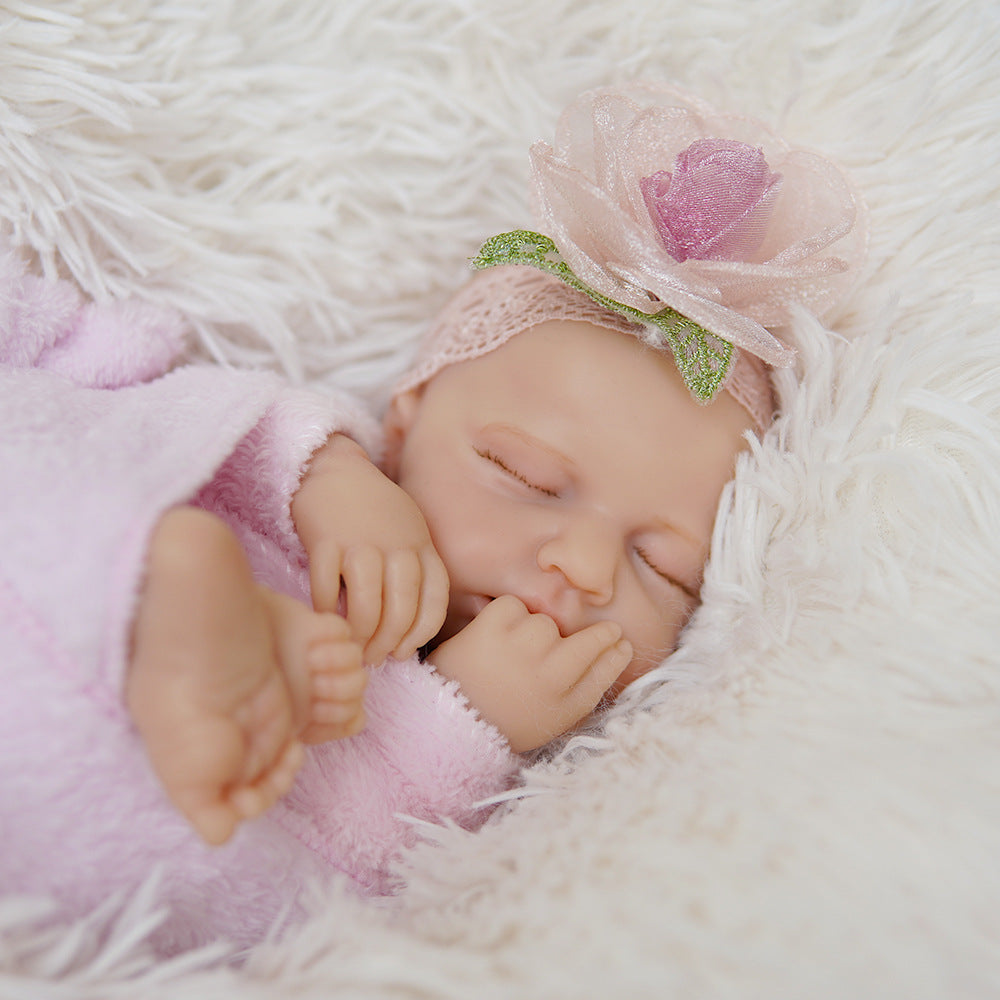 Multi Size 13 / 18 inch Full Soild Silicone Reborn Doll Washable Realistic Infant Toy for Collectors & Pretend Play