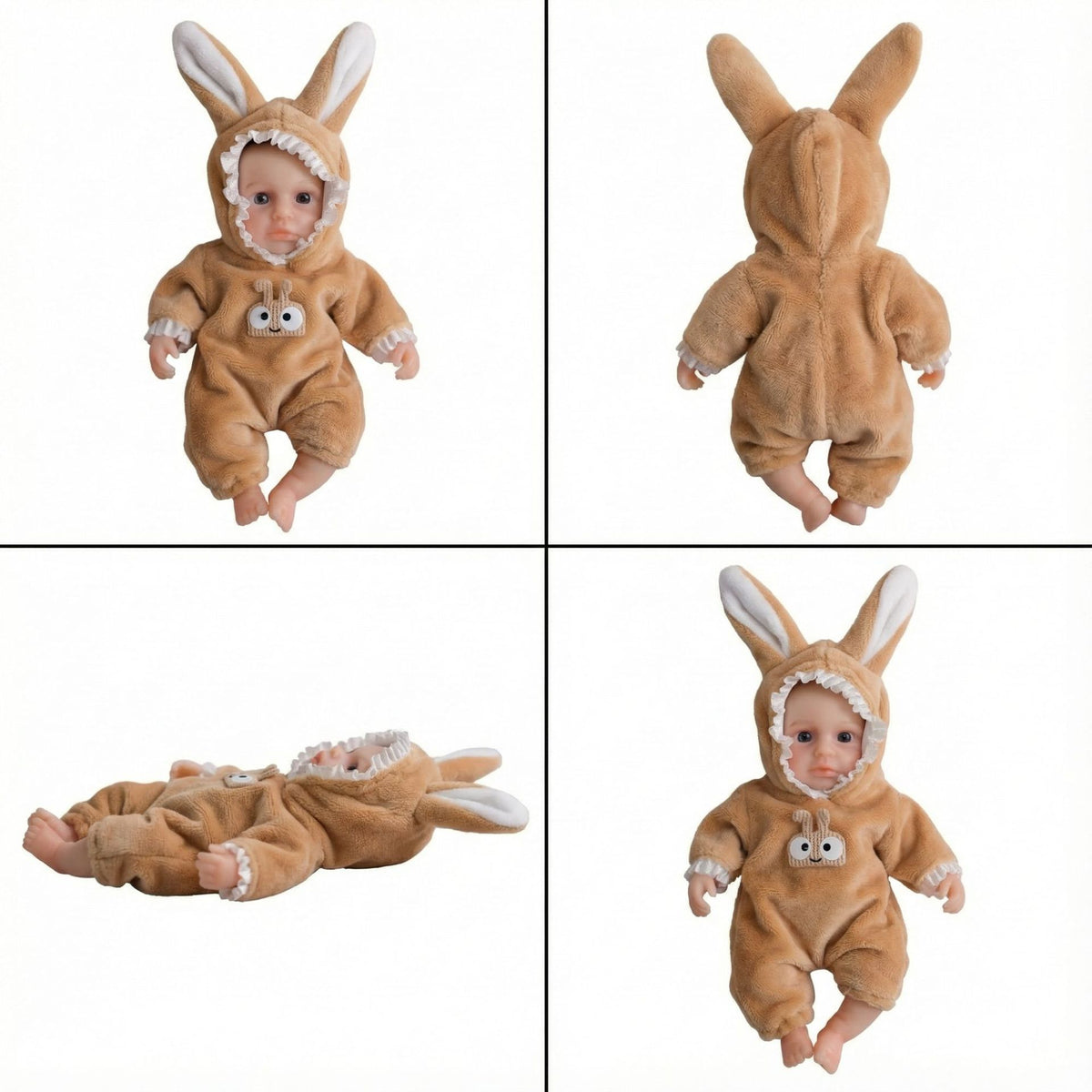 15CM Snail Small Ears Solid Silicone Rebirth Doll
