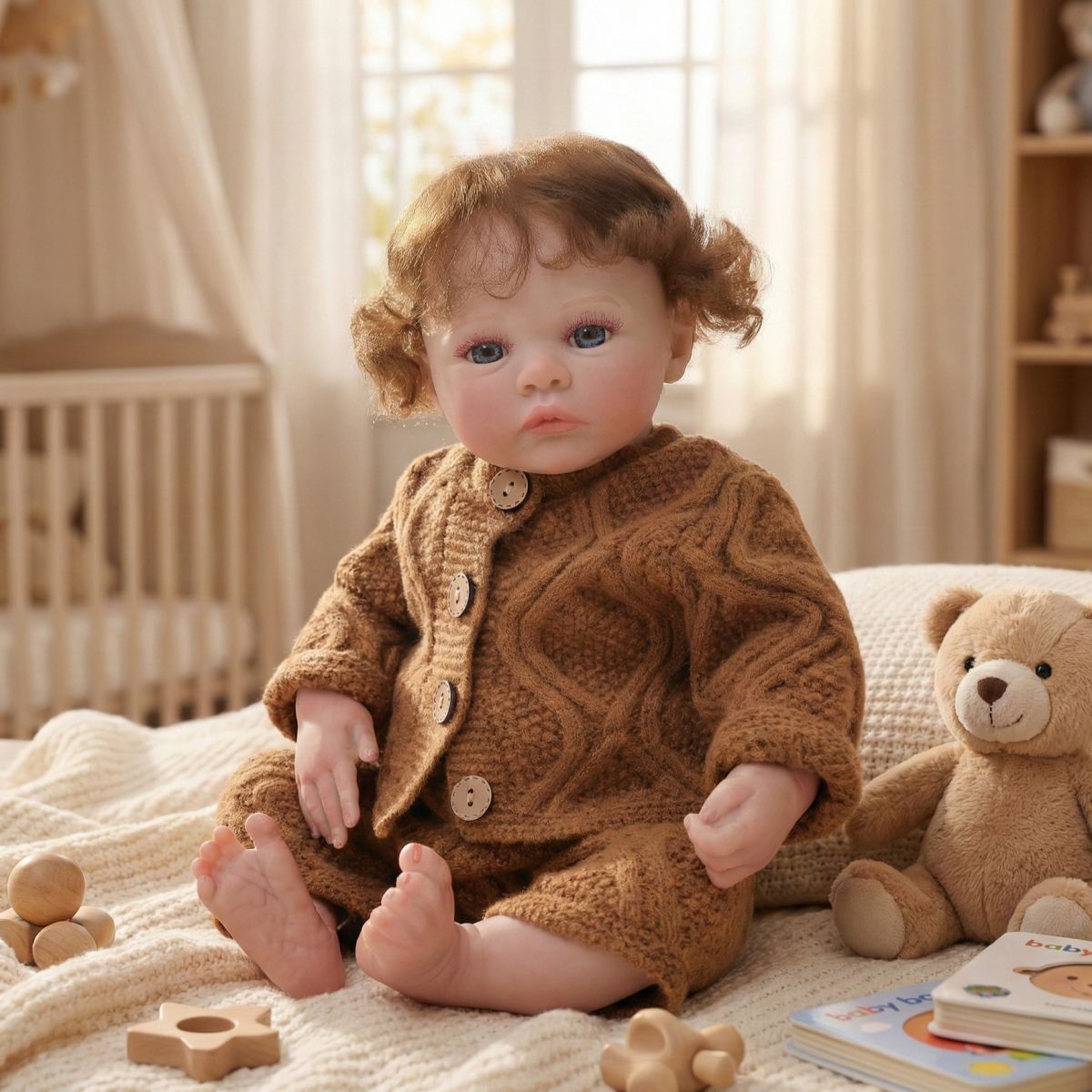 45CM Hair Transplant Reborn Doll Simulation Baby