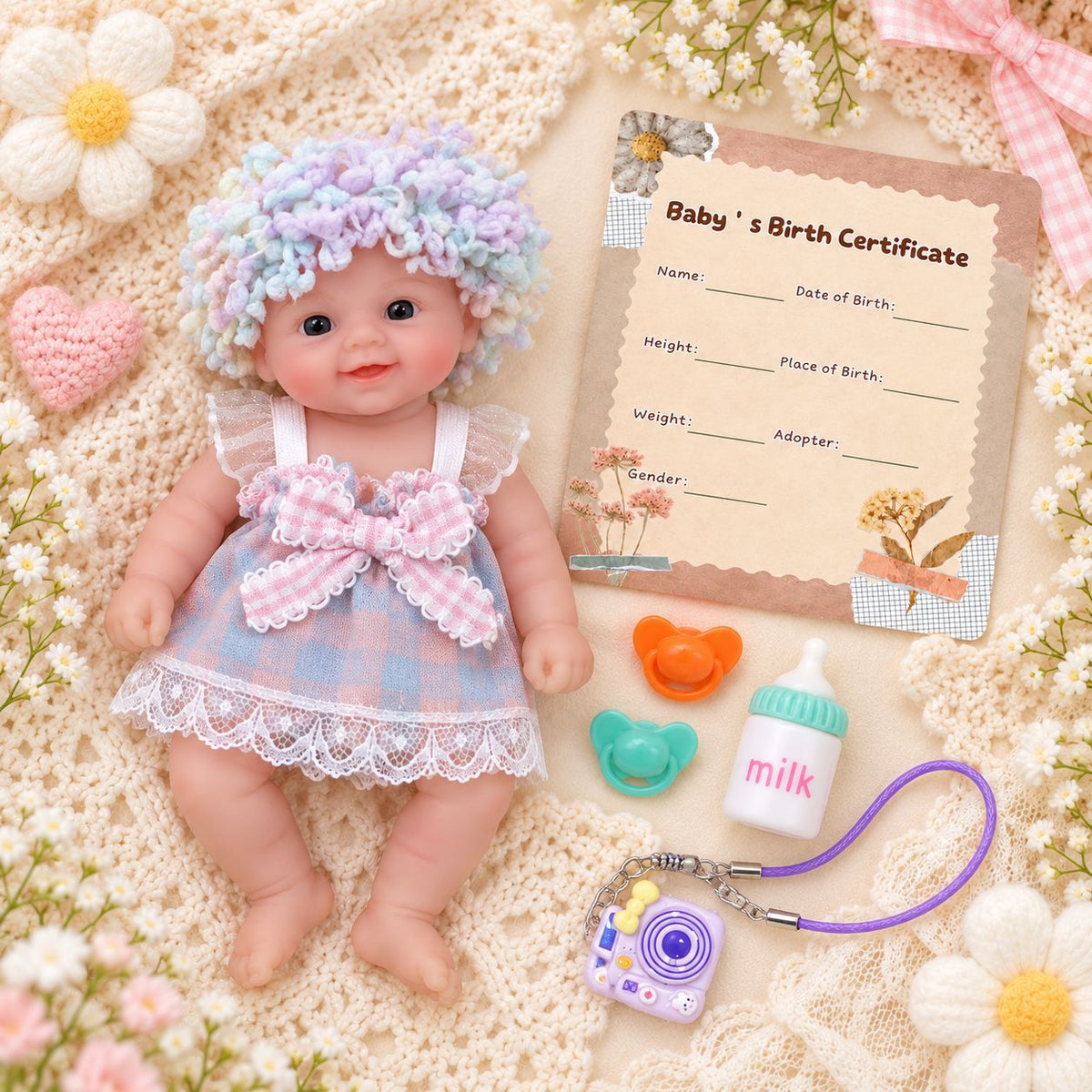 6 inch silicone reborn doll, available in various styles – a perfect seasonal gift for children