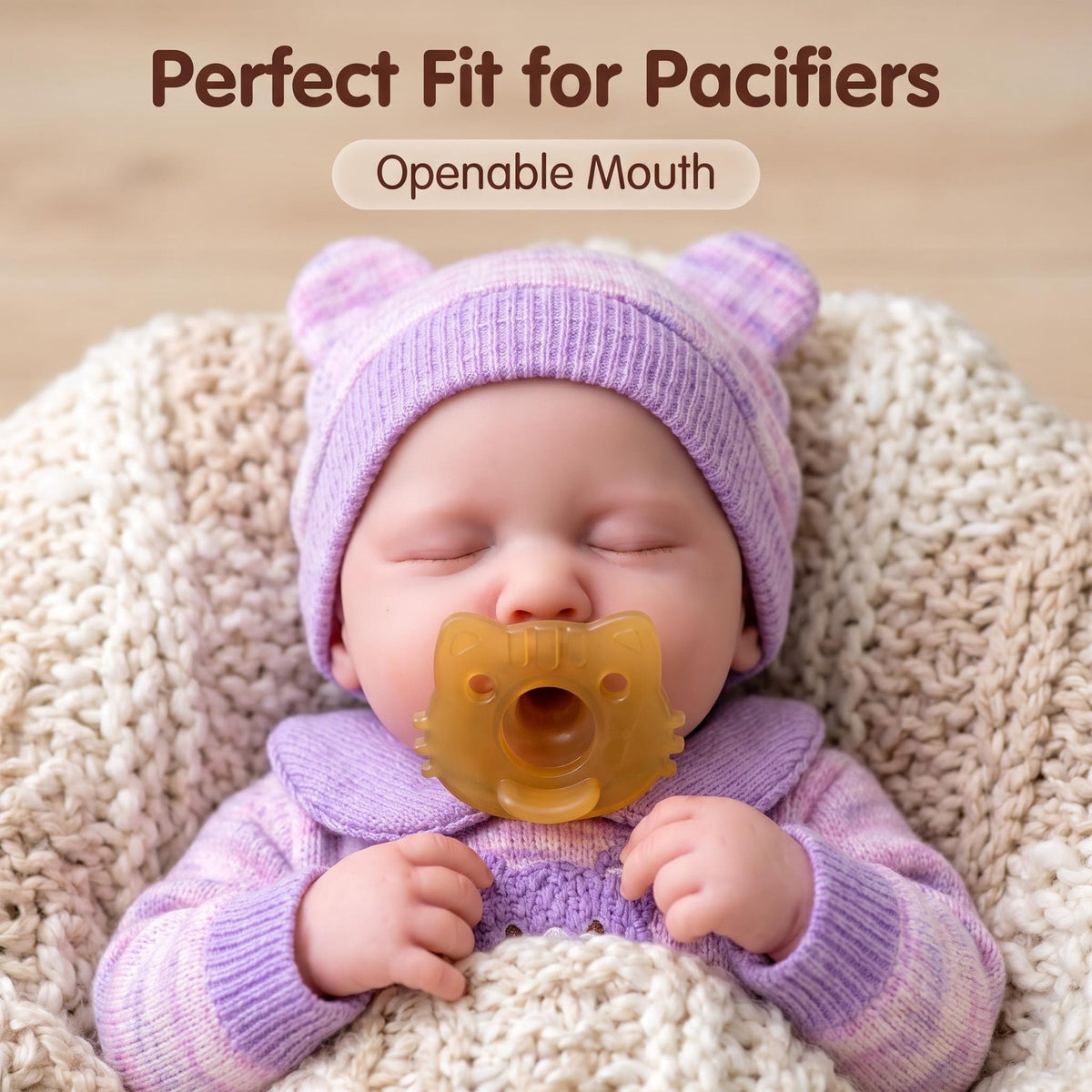 12 Inch Full Silicone Sleeping Newborn Doll, Soft Silicone Material, Thoughtful Gift for Birthdays & Holiday Gatherings