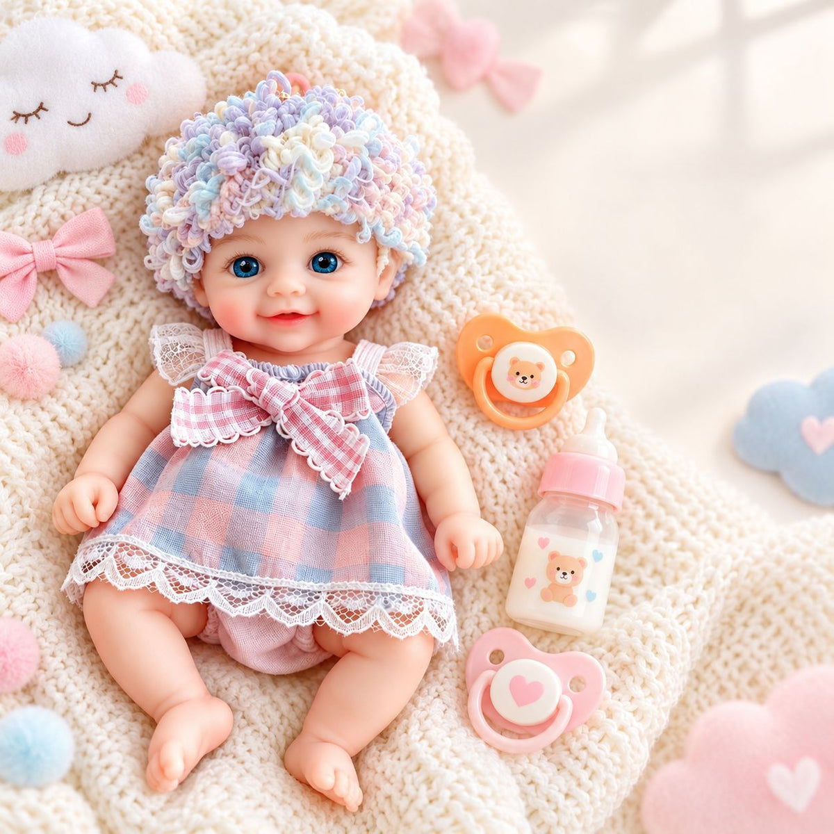 6 inch silicone reborn doll, available in various styles – a perfect seasonal gift for children