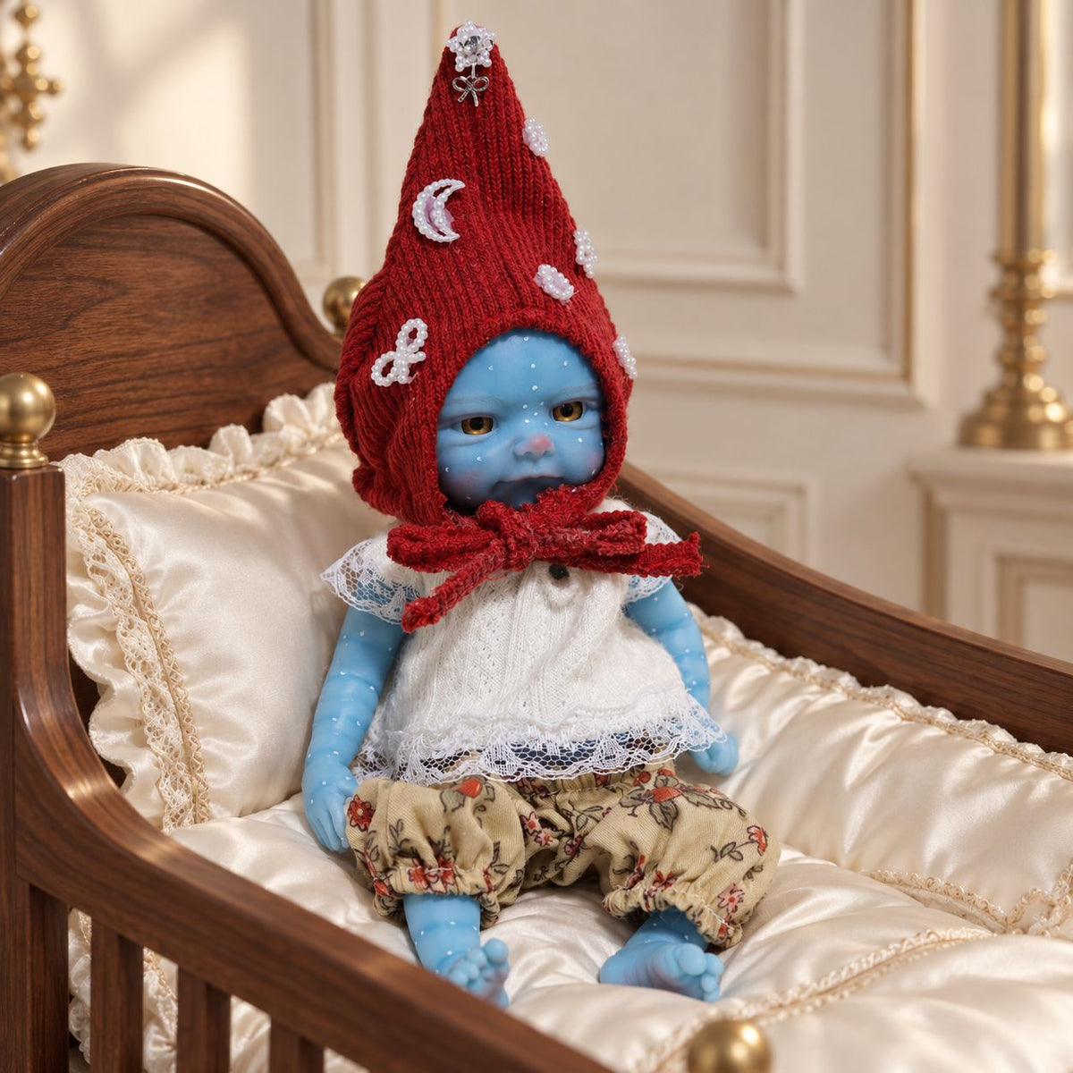 Christmas Avatar New 8 Inch Silicone Doll Holiday Costume Washable, Children's Companion Gift