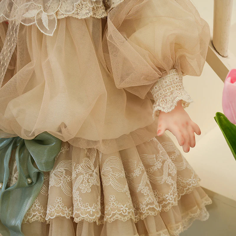20-Inch/50cm Handcrafted Bisque Vintage Palace-Style Porcelain Doll - Reborn Doll Australia